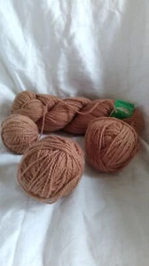 Irish Cove Wool 5 skeins x 100 =500g  knitting 2-ply worsted Canada Brown #814 - Picture 1 of 7