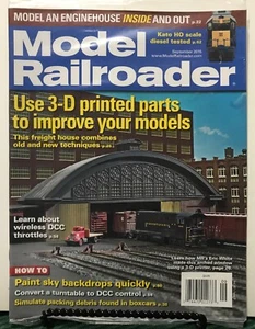 Model Railroader 3-D Printed Parts Improve Models Sept 2015 FREE SHIPPING JB - Picture 1 of 1