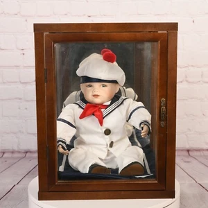 Edwin Knowles Sheryl Spicer Matthew Sailor Doll Danbury Mint Glass Case 1987 - Picture 1 of 6