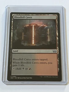 Bloodfell Caves 264 MTG Duskmourn Commander 2024 Mint - 9.0 + Non Foil Land - Picture 1 of 13