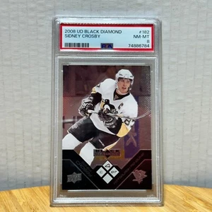 Sidney Crosby 2008-09 Black Diamond Hockey Card PSA Graded 8 - Foto 1 di 2