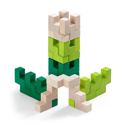 HABA 3D Viridis 21 Piece Wooden Building Blocks Set (Made in Germany) - Image 1 of 4