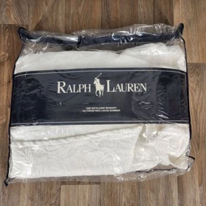 Ralph Lauren Talla Doble Blanco Algodón Hoja Cama Falda Polvo Volantes Ropa de Cama Ropa de Cama - Imagen 1 de 5
