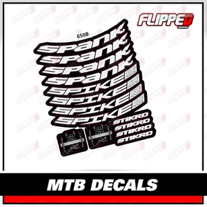Spank 650B 33 Race Wheel Rim MTB Decal Kit Graphics Stickers - Picture 1 of 1
