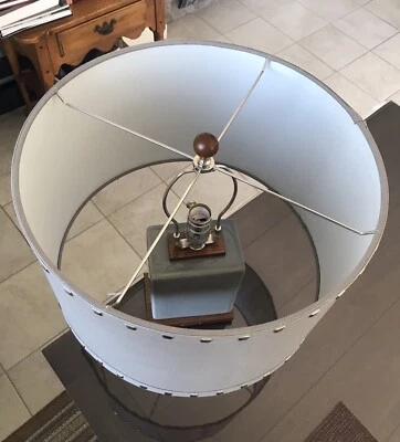 Ralph Lauren Table Lamp Porcelain Crackle Blue Colored Base - Image 1 of 4