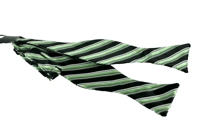 Pajarita Lord R Colton $75 verde negro y gris a rayas nueva Foto 1 de 2