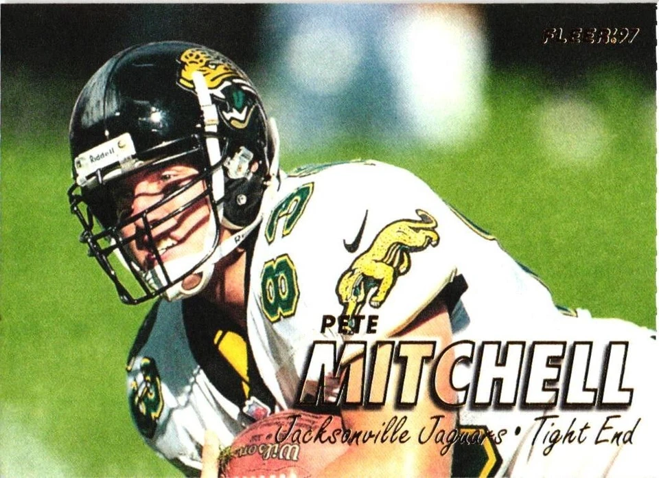 1997 Fleer #308 Pete Mitchell Jacksonville Jaguars Football Card - Image 1 of 2