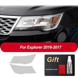 Película precortada de faros transparente para Ford Explorer 2016-2017 pegatina de vinilo envolvente - Imagen 1 de 9