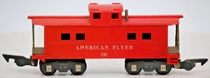 Vintage S Gauge "American Flyer" Lines AC Gilbert Caboose 638 AF #638 Red 1953 - Picture 1 of 8