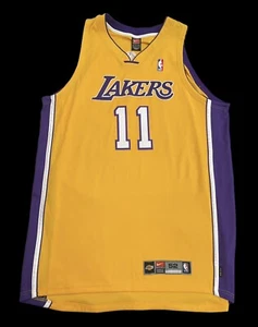 Maglia 100% autentica Karl Malone Nike Dri-Fit Lakers autentica 52 XXL - Foto 1 di 14