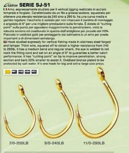 CULTIVA PRODUCED BY OWNER STINGER JIGGING HOOK No.SJ-51TG - Imagen 1 de 2
