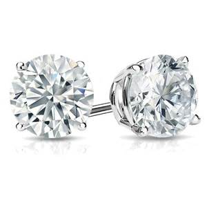 2 Carat TW Lab Grown Diamond Stud Earrings in 14k White Gold (H-I VS1-VS2) - Picture 1 of 6