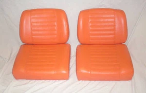 Harley davidson golf cart seat set early 76 - Picture 1 of 3