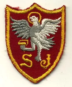 Hermoso Parche Fraternal Águila "SJ" Símbolo 3" x 2 5/8" De Colección - Imagen 1 de 1