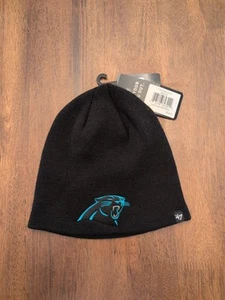NFL Carolina Panthers Winter Black Beanie Knit Hat Team Headwear - Picture 1 of 6