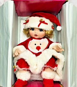 Marie Osmond Porcelain “Baby Adora Santa Belle” Christmas Doll 33cm #606/1000 - Picture 1 of 13