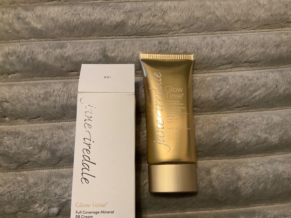 Jane Iredale зарево время полное покрытие минеральный BB крем золото трубка BB1 - Изображение 1 из 1