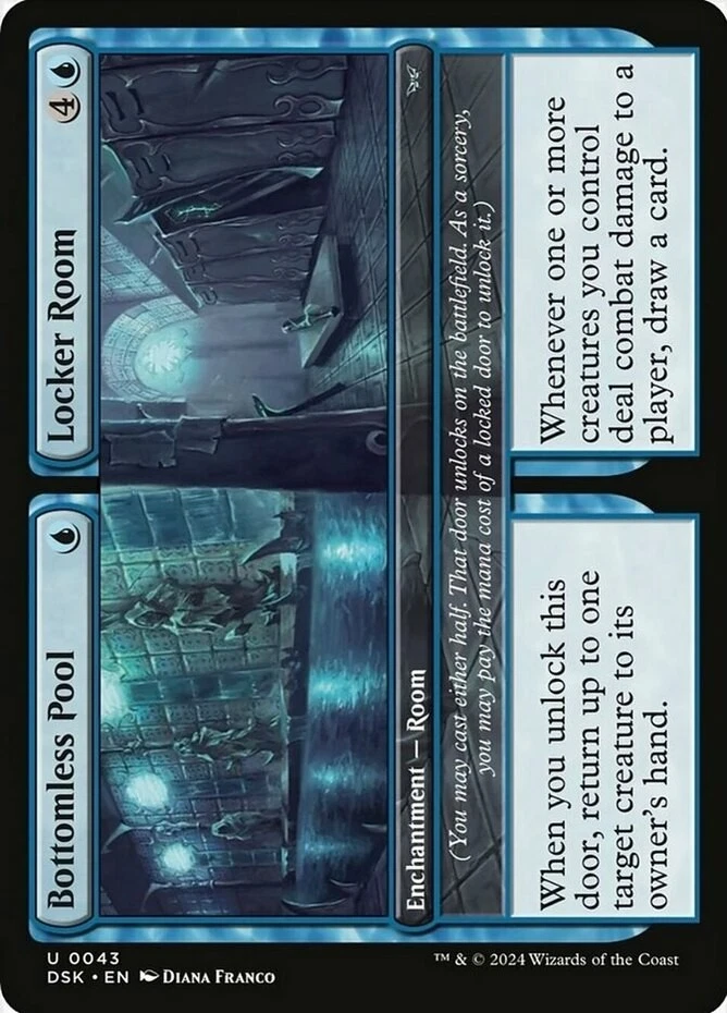 x1 Bottomless Pool // Locker Room - Duskmourn: House of Horror - NM - MTG - Image 1 of 1