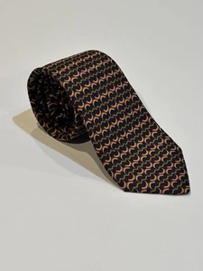 Hermes Paris Men’s Silk Tie : 7105 OA Blue, Red, Beige, Tan Very Good - Picture 1 of 6