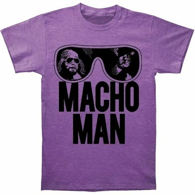 Macho Man Randy Savage Old School Purple T-shirt - Image 1 of 4