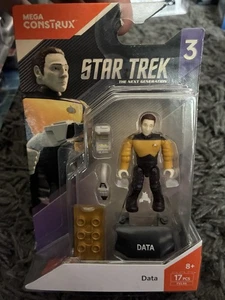 Mega Construx Data From Star Trek The Next Generation Sealed In Box - Picture 1 of 2