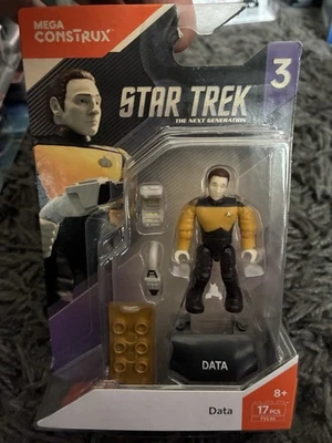 Mega Construx Data From Star Trek The Next Generation Sealed In Box - Image 1 of 2