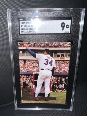 1994 Donruss Nolan Ryan Career Salute 27 Years #1 SGC 9 Gold Special Edition - Image 1 of 3