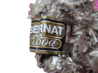 *New 4 Phentex Fashion Eight Yarn Eyelash Sable 7.5OZ & BERNAT BOA TAUPE 10.3 OZ - Image 1 of 4