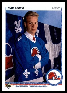 1990-91 Upper Deck #365 Mats Sundin Quebec Nordiques RC Rookie - Picture 1 of 2