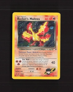 Rocket's Moltres 12/132 WOTC Gym Heroes Holo Rare Pokemon Karte DMG - Bild 1 von 10