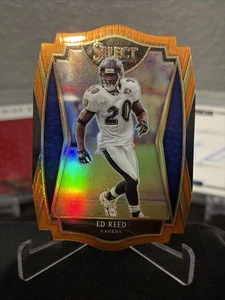 2020 Panini Select Football Ed Reed Orange Prizm Die Cut - Bild 1 von 2