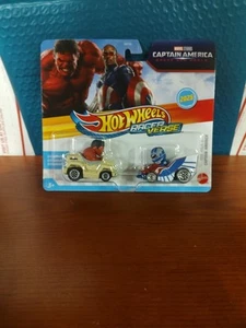 2025 HOT WHEELS RACER VERSE RED HULK & CAPTAIN AMERICA 2 PACK - 🆕 HTF - Picture 1 of 11