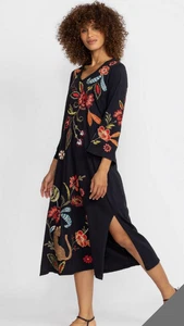 Vestido Johnny Was Isabella Camiseta Manga Larga Algodón Talla:L - Imagen 1 de 4