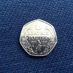 50p Umlaufmünze Beatrix Potter Jubiläum 2016 - Bild 1 von 4