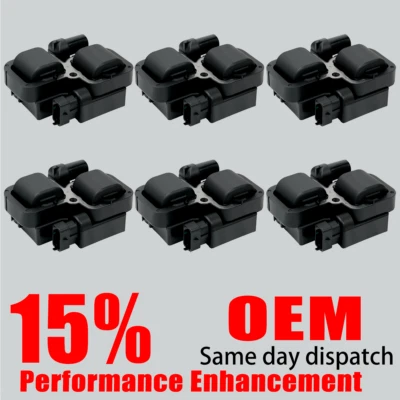 6X OEM Ignition Coil for Mercedes-Benz C240 C280 C320 CLK320 E320 3.2L V6 UF359 - Image 1 of 4