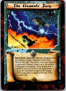 Legend of the Five Rings The Elements' Fury L5R TCG CCG Free Shipping! - Picture 1 of 2