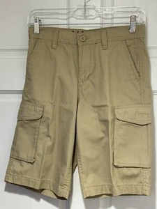 Boys Nautica 100% Cotton Cargo Shorts Worn Khaki Size 14 N465051X - Picture 1 of 2