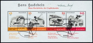 República Federal Bloque 71 175. Cumpleaños De Wilhelm Busch Erstagsstempel Bonn - Imagen 1 de 1