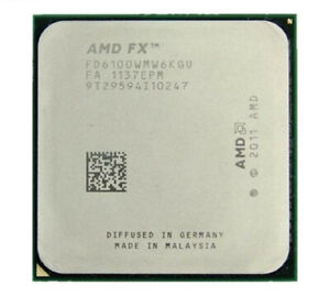 AMD FX 6100 FD6100WMW6KHU 3.3 GHZ 95W Six Core Socket AM3+ CPU Processor