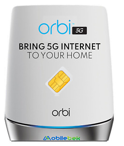 NEW NETGEAR Orbi NBR750 5G | 4G WiFi Mesh 6 FACTORY UNLOCKED SIM CARD ROUTER