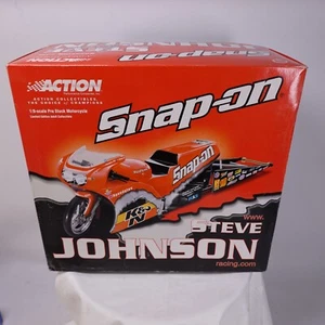Steve Johnson Pro Stock Motorcycle 1:9 Scale Action Die Cast New - Picture 1 of 8