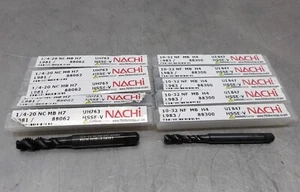 10 NEW! Nachi HSS SPFL MB Taps (5) 1/4-20NC (5) 10-32NF - Picture 1 of 3
