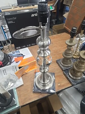 Lámpara de mesa Hampton Bay Mix and Match 20 pulgadas níquel Foto 1 de 3