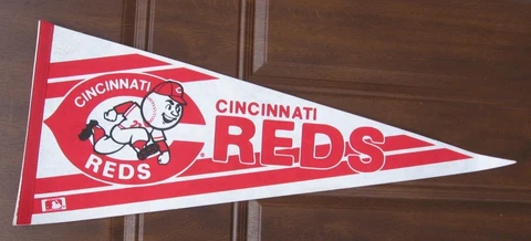 Cincinnati Reds Running C Logo MLB Officially Licensed Baseball Felt Pennant~u Cover