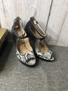 Thalia Sodi Womens Stilettos Heels Size 10 Chelsie Snake Skin Patent Leather - Picture 1 of 7