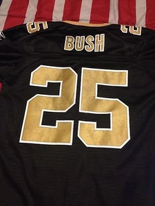 Reggie Bush SAINTS #25 REEBOK STITCHED SEWN ONFIELD JERSEY Size YOUTH (14-16) - Picture 1 of 5