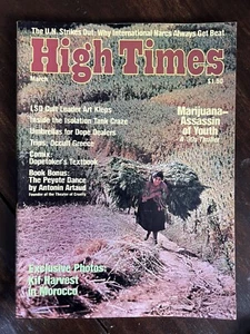 HIGH TIMES LSD ART KLEPS VINTAGE MARCH 1976 MARIJUANA MAGAZINE NOS WEED 420 N/M - Picture 1 of 2