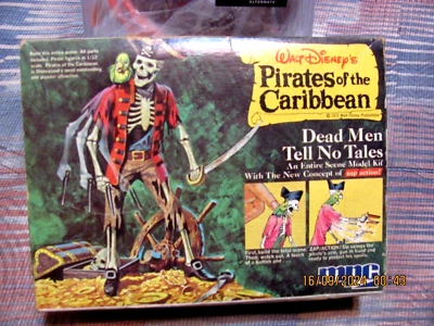 MPC PIRATES of the CARIBBEAN "Dead Men Tell No Tales" model kit 1972 disney - Image 1 of 2