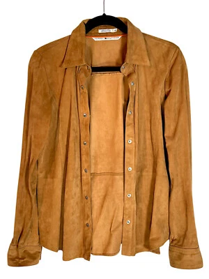 Tommy Hilfiger Mujer Gamuza Manga Larga Blusa Foto 1 de 4