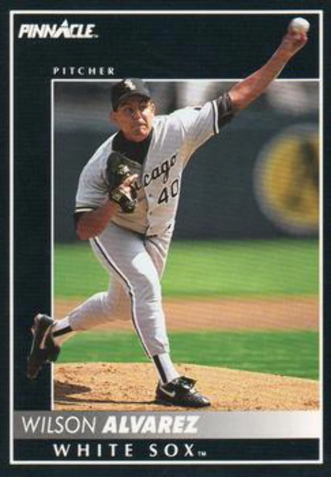 #192 Wilson Alvarez - Chicago White Sox - 1992 Pinnacle Baseball - Image 1 of 1